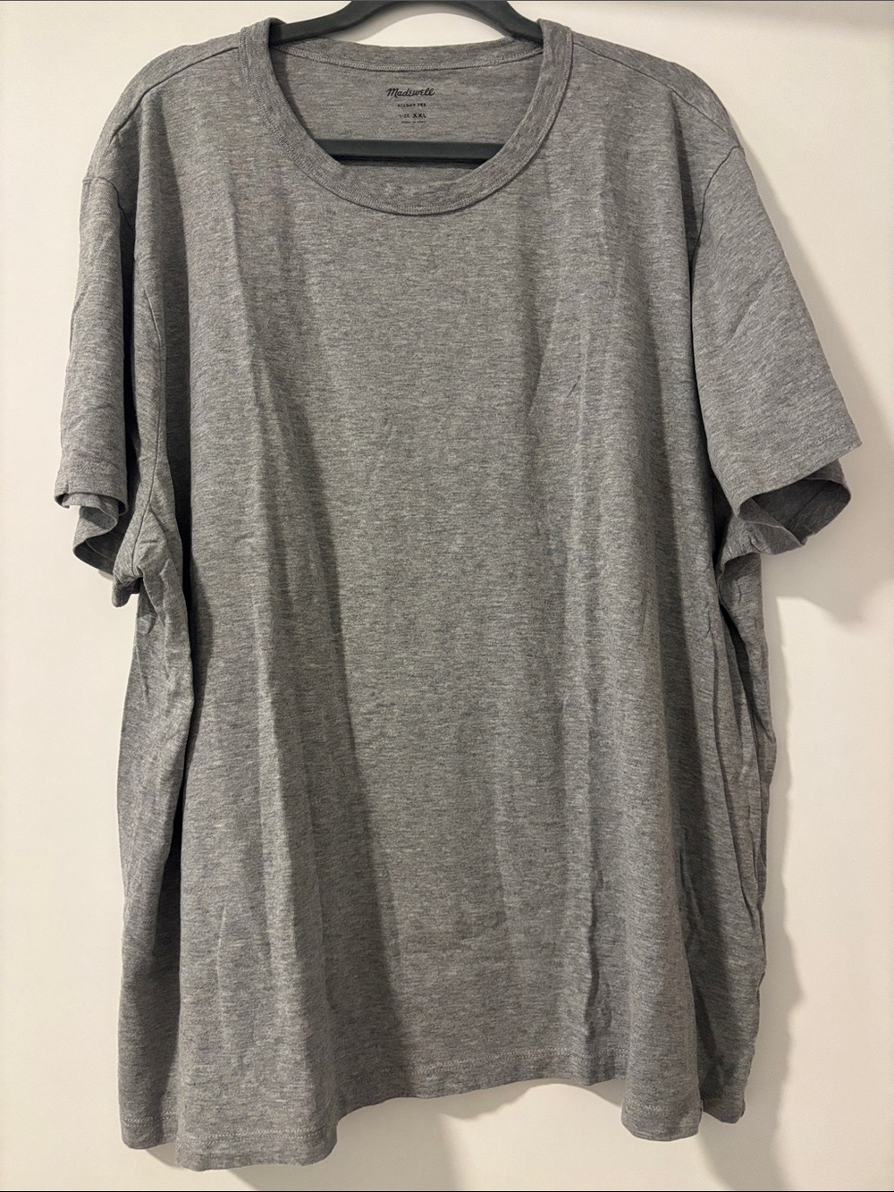 Madewell all day cotton gray tee size XXL